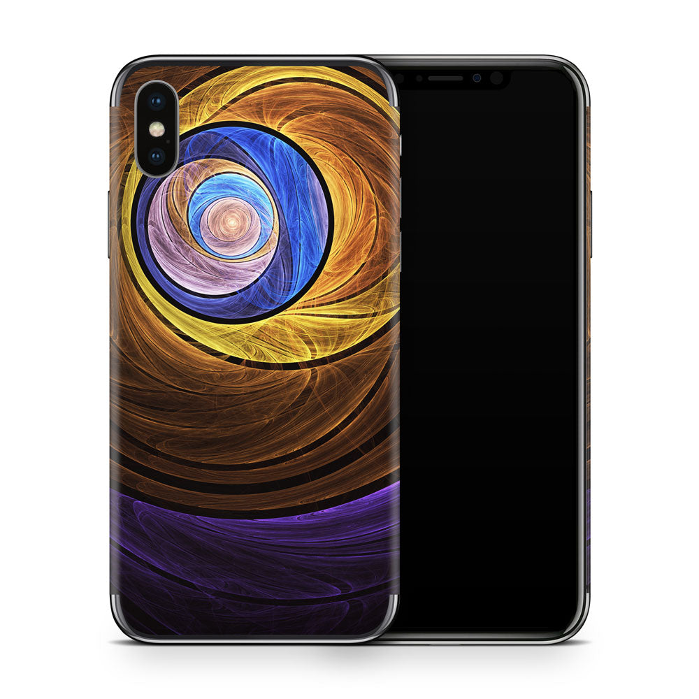 Autumn Fractal iPhone X Skin