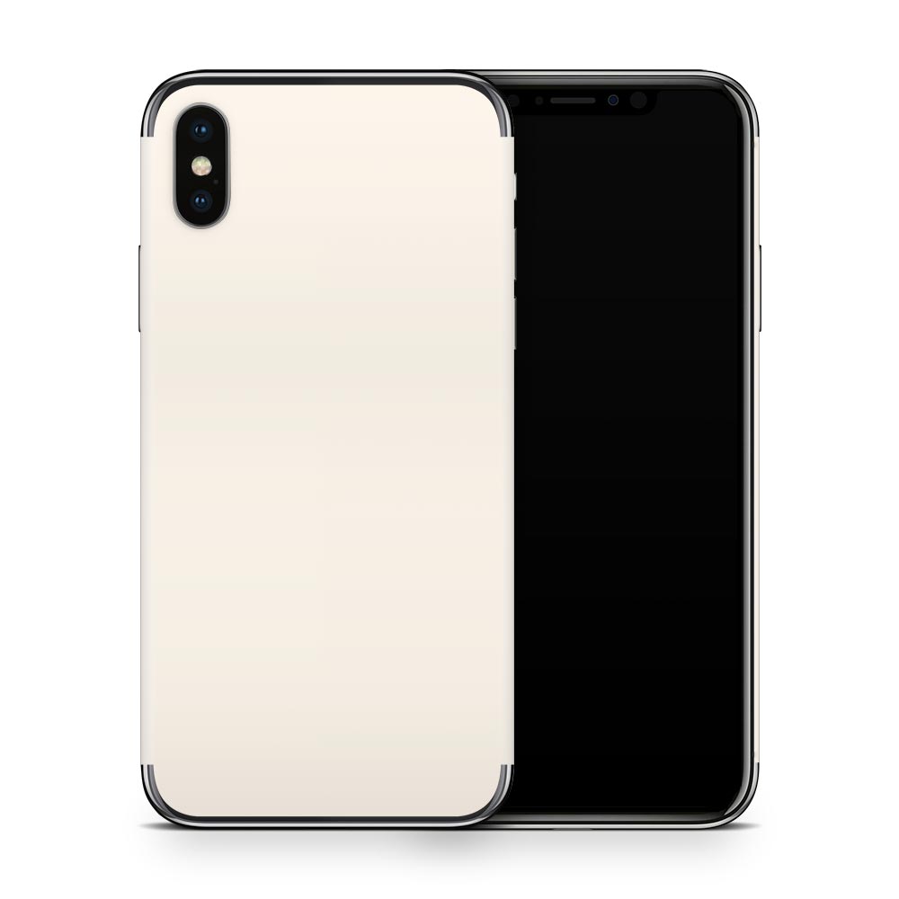 Cream iPhone X Skin