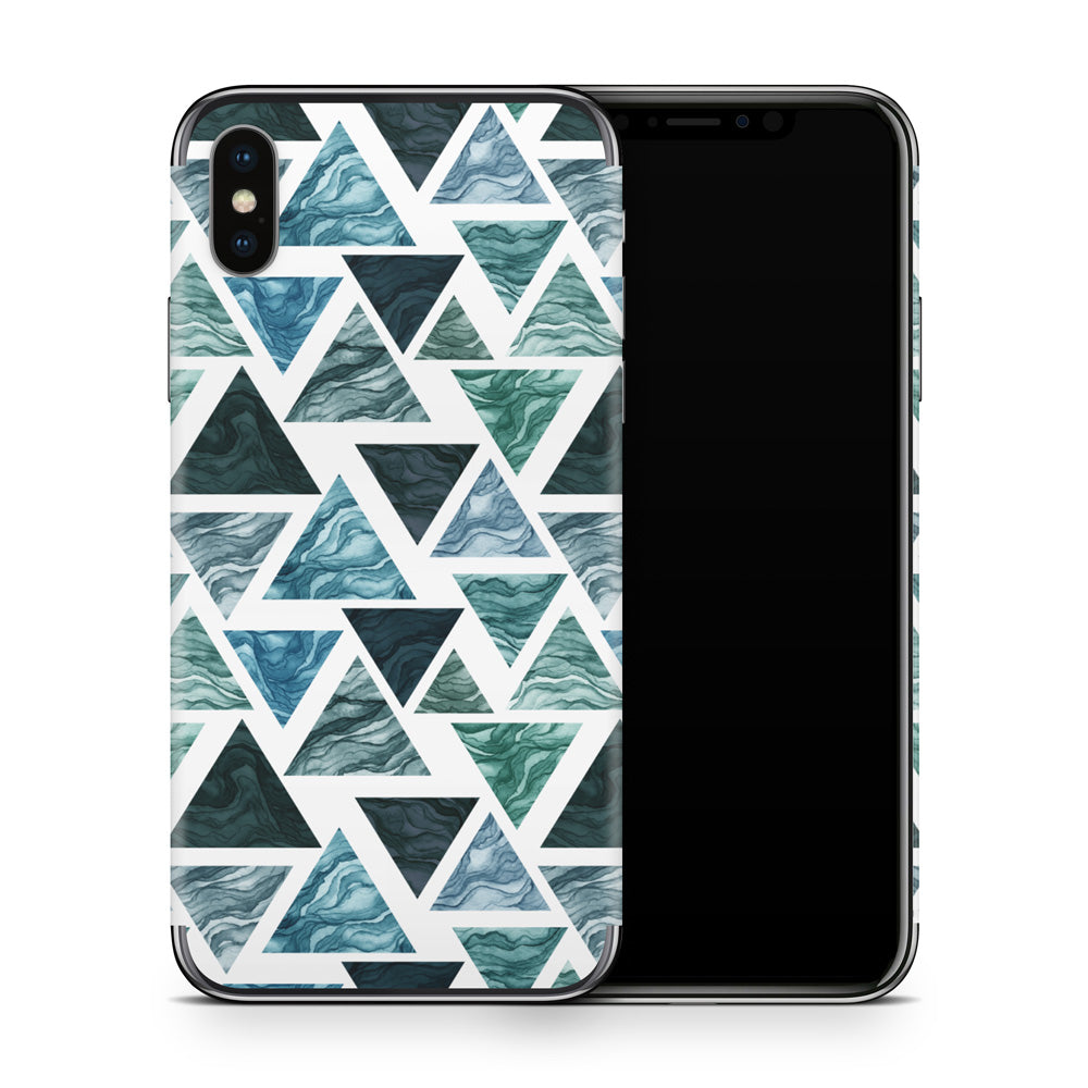 Watercolour TriWave iPhone X Skin