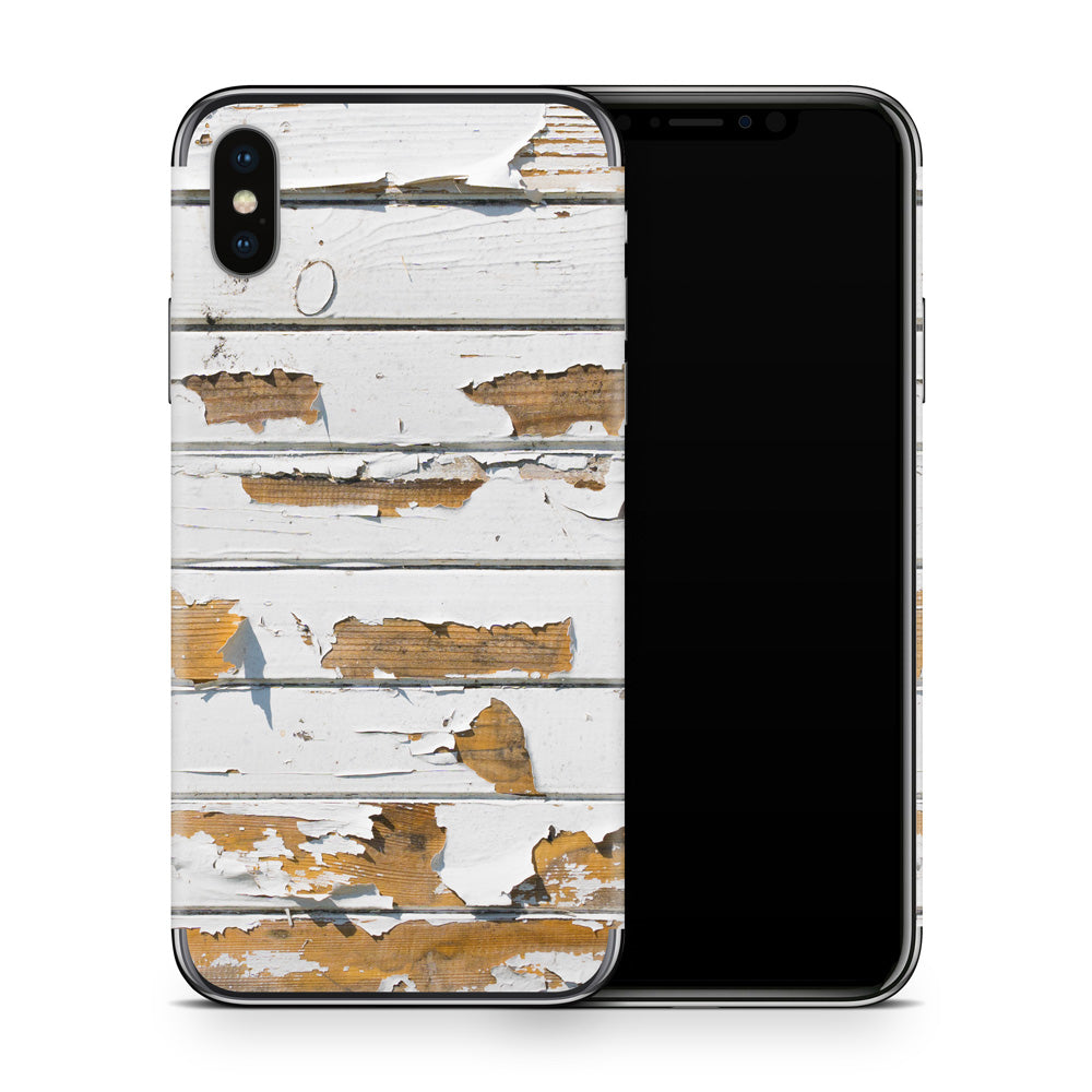 Peeling Wood Panels iPhone X Skin