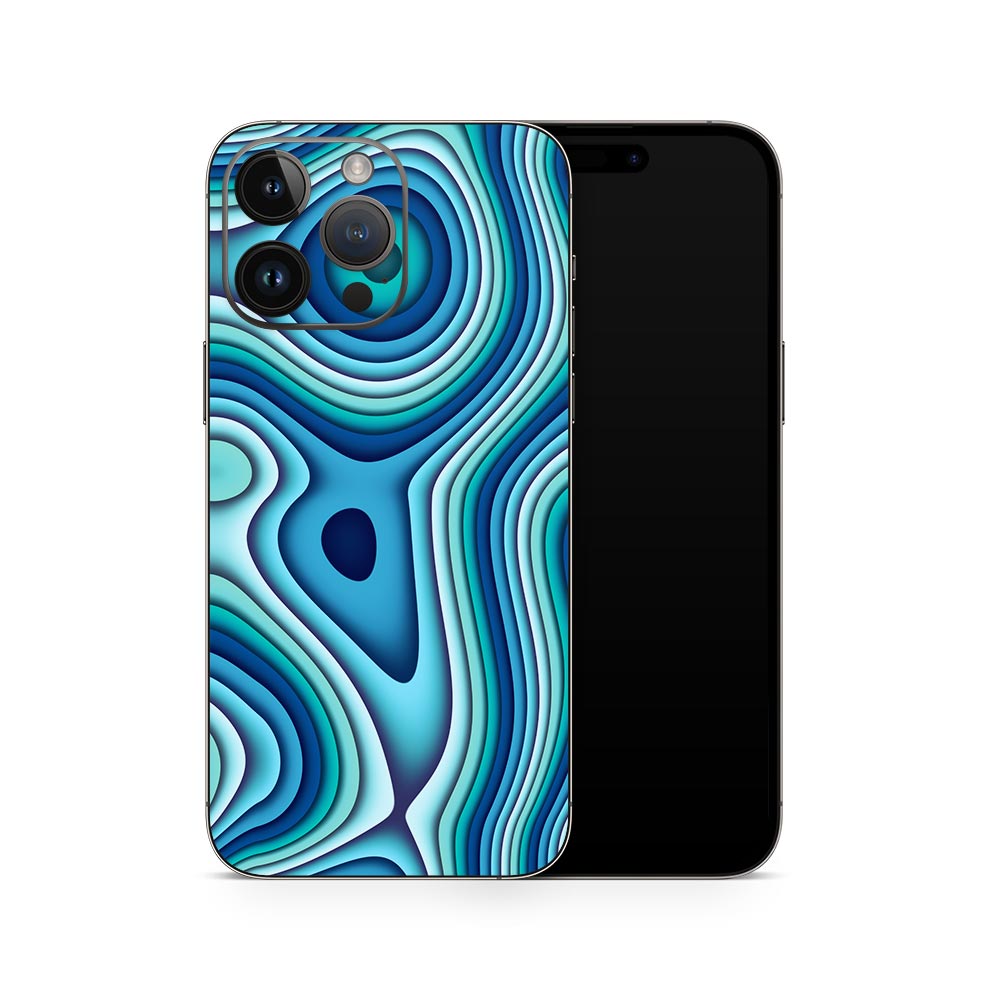 Wavy Fractal iPhone 14 Skin