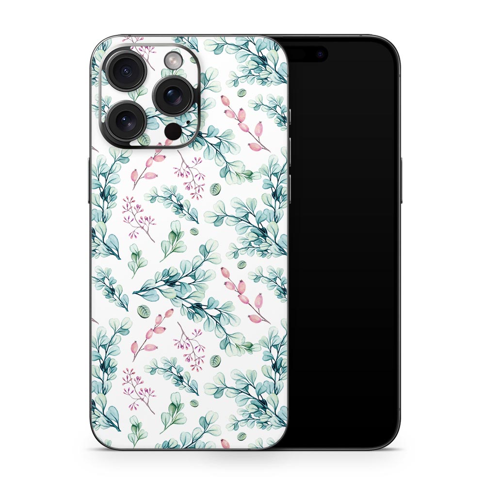 Berry Leaf iPhone 15 Skin