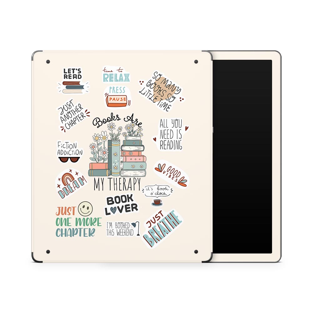 Book Therapy Kindle Scribe Skin