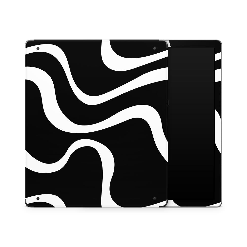 BW Abstract Kindle Scribe Skin