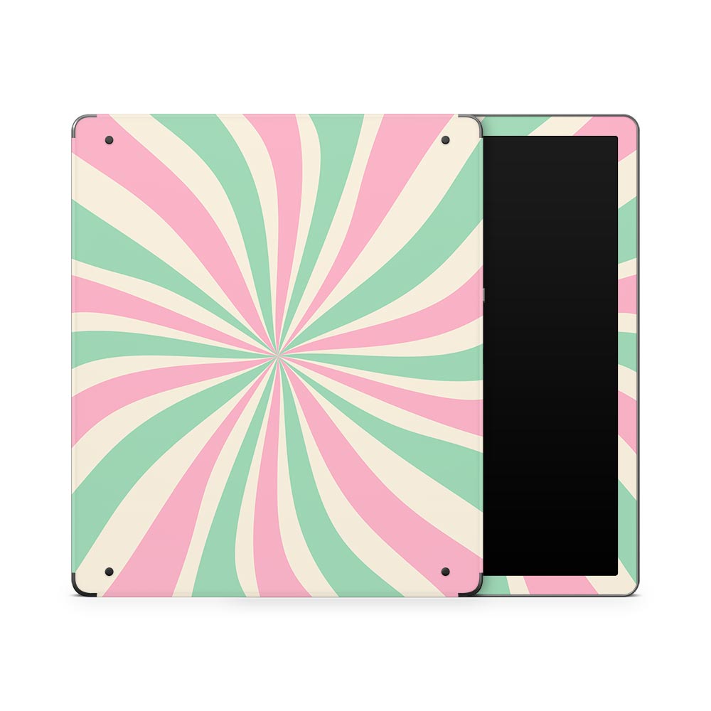 Candy Stripe Kindle Scribe Skin