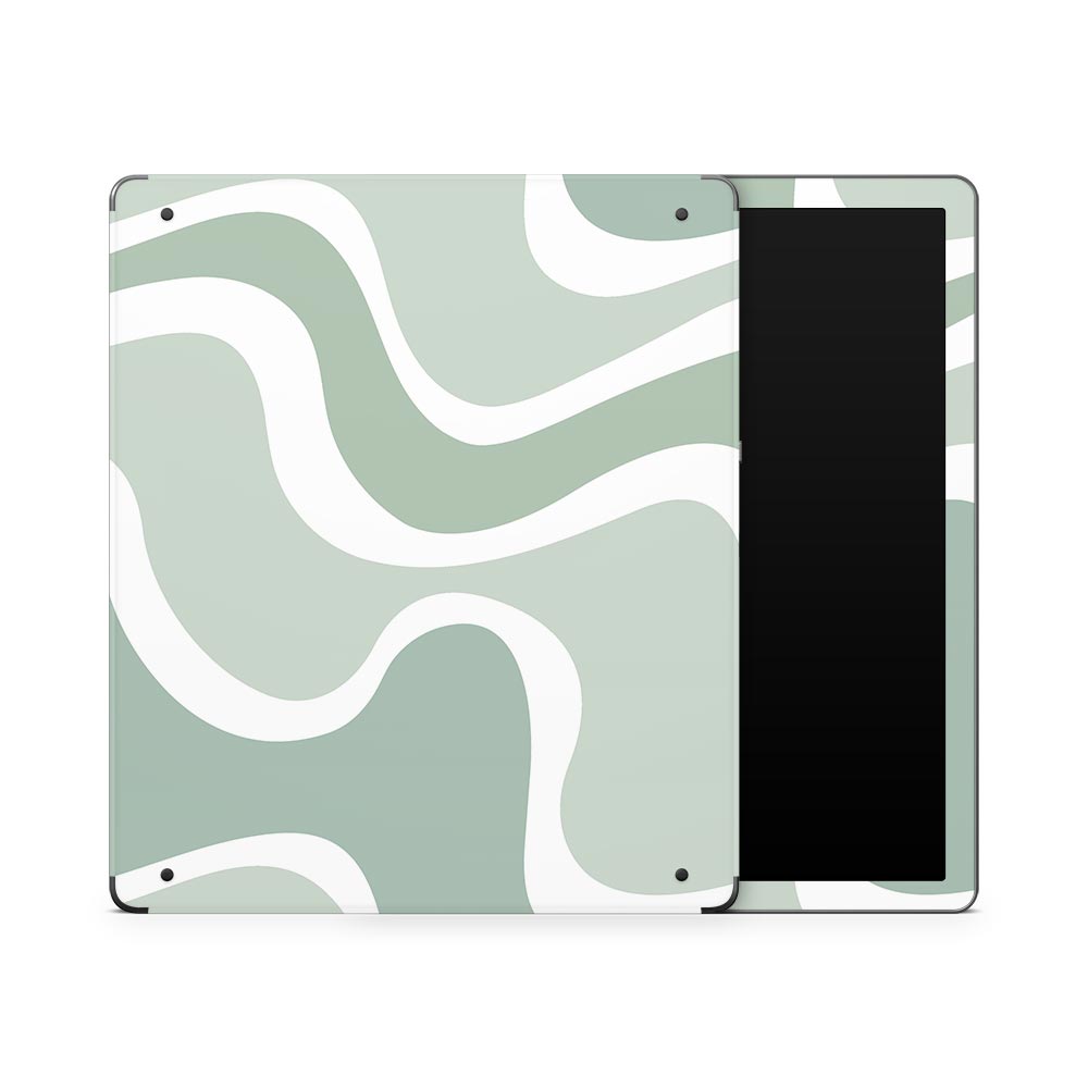 Sage Abstract Kindle Scribe Skin