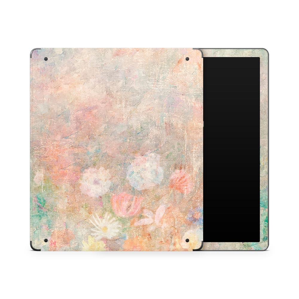 Floral Watercolour Haze Kindle Scribe Skin