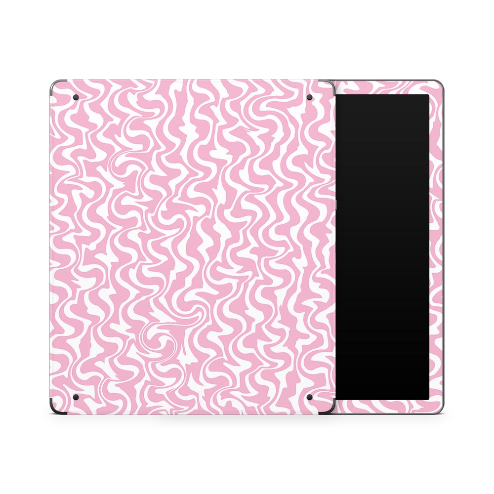 Wobbly Pink Kindle Scribe Skin