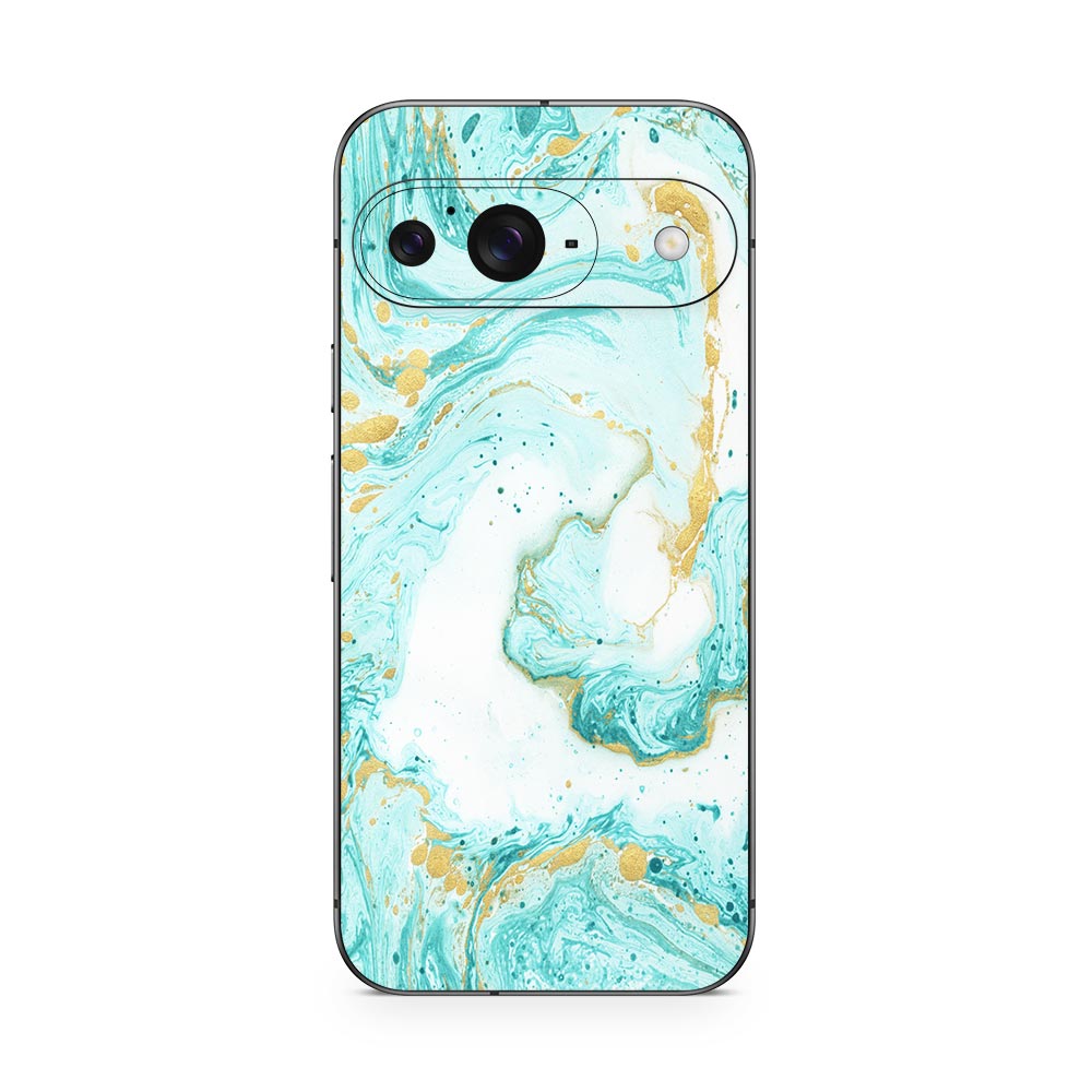 Ocean Marble Swirl Google Pixel 9 Skin