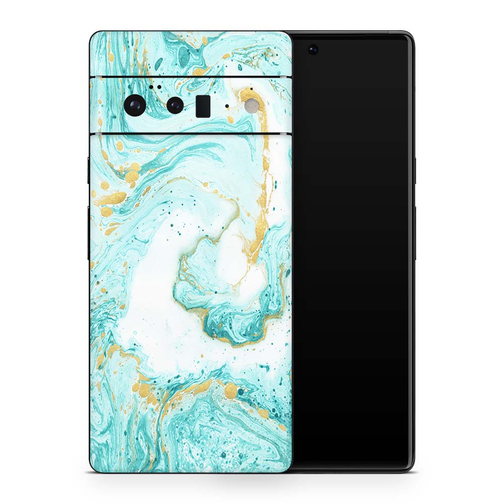 Ocean Marble Swirl Google Pixel 6 Skin