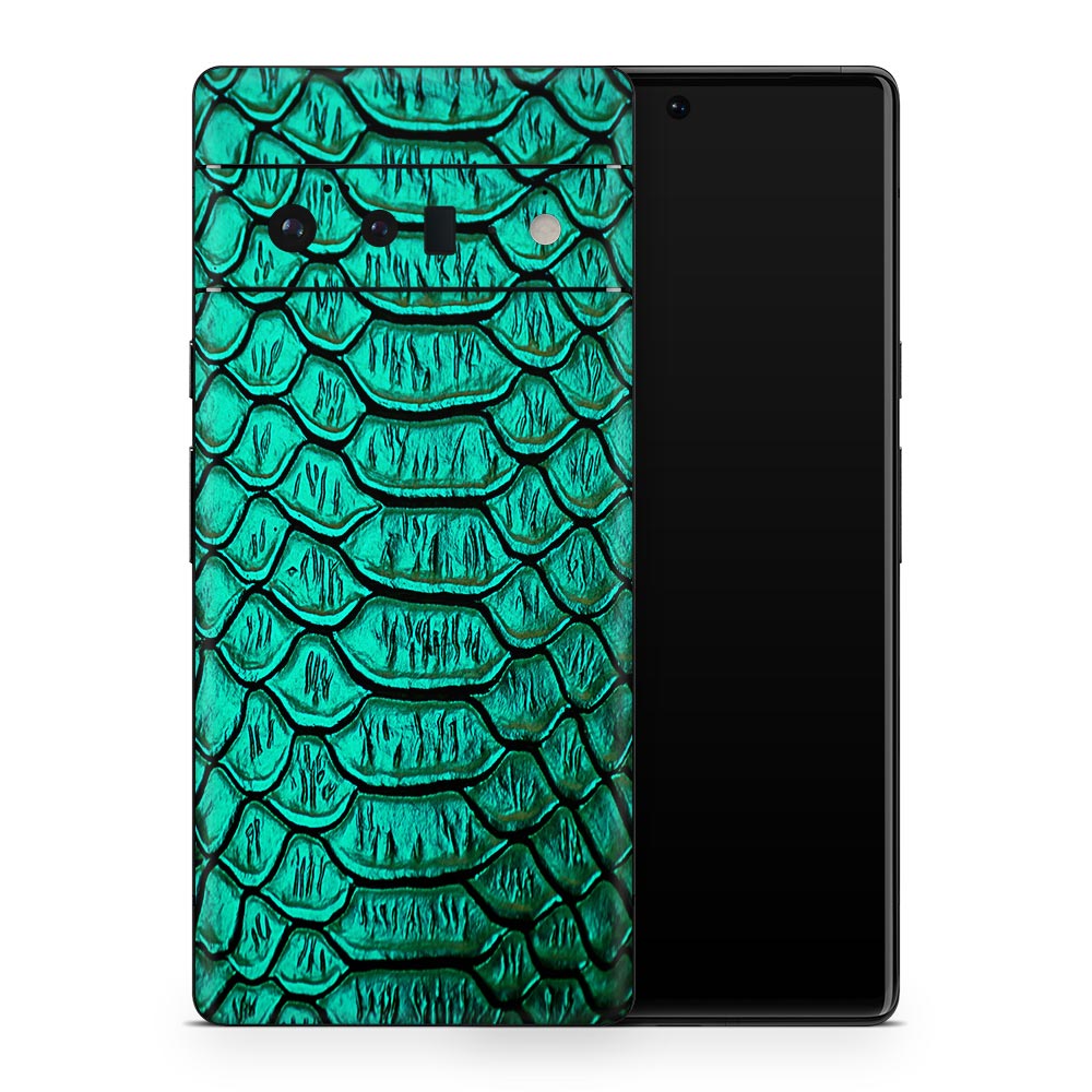 Jungle Green Snakeskin Google Pixel 6 Skin