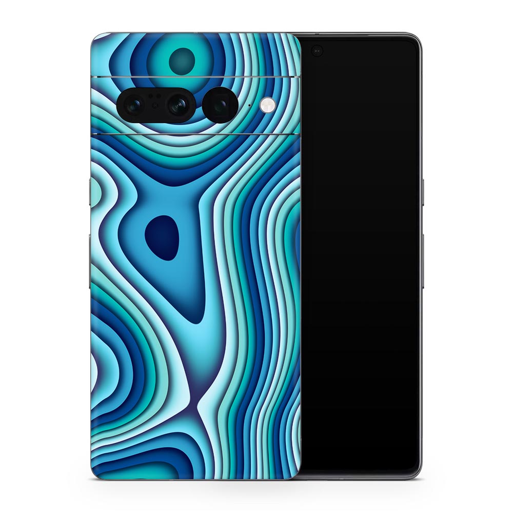 Wavy Fractal Google Pixel 7 Skin