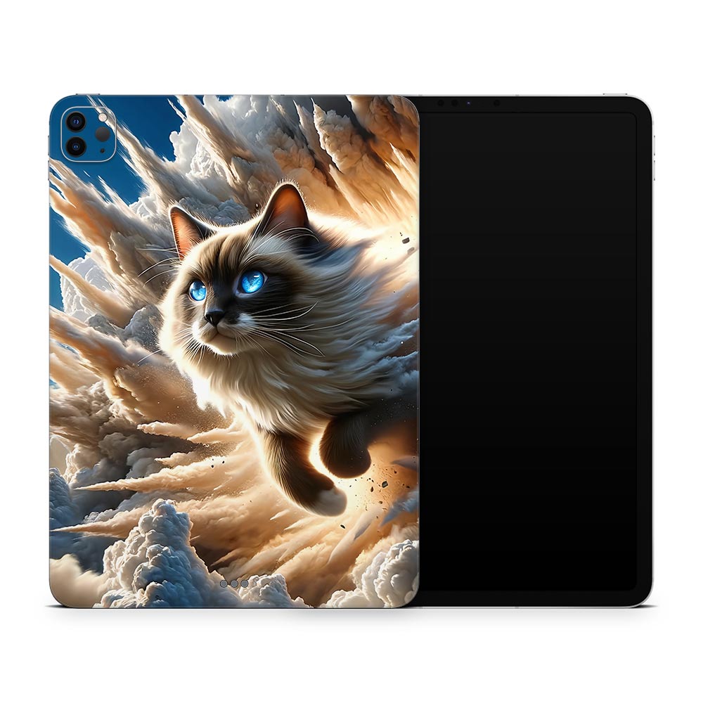 Cloud Bursting Cat Apple iPad Pro 11 Skin