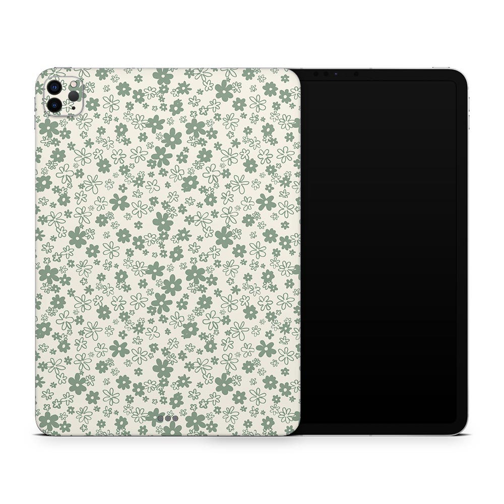 Sage Floral Apple iPad Pro 11 Skin