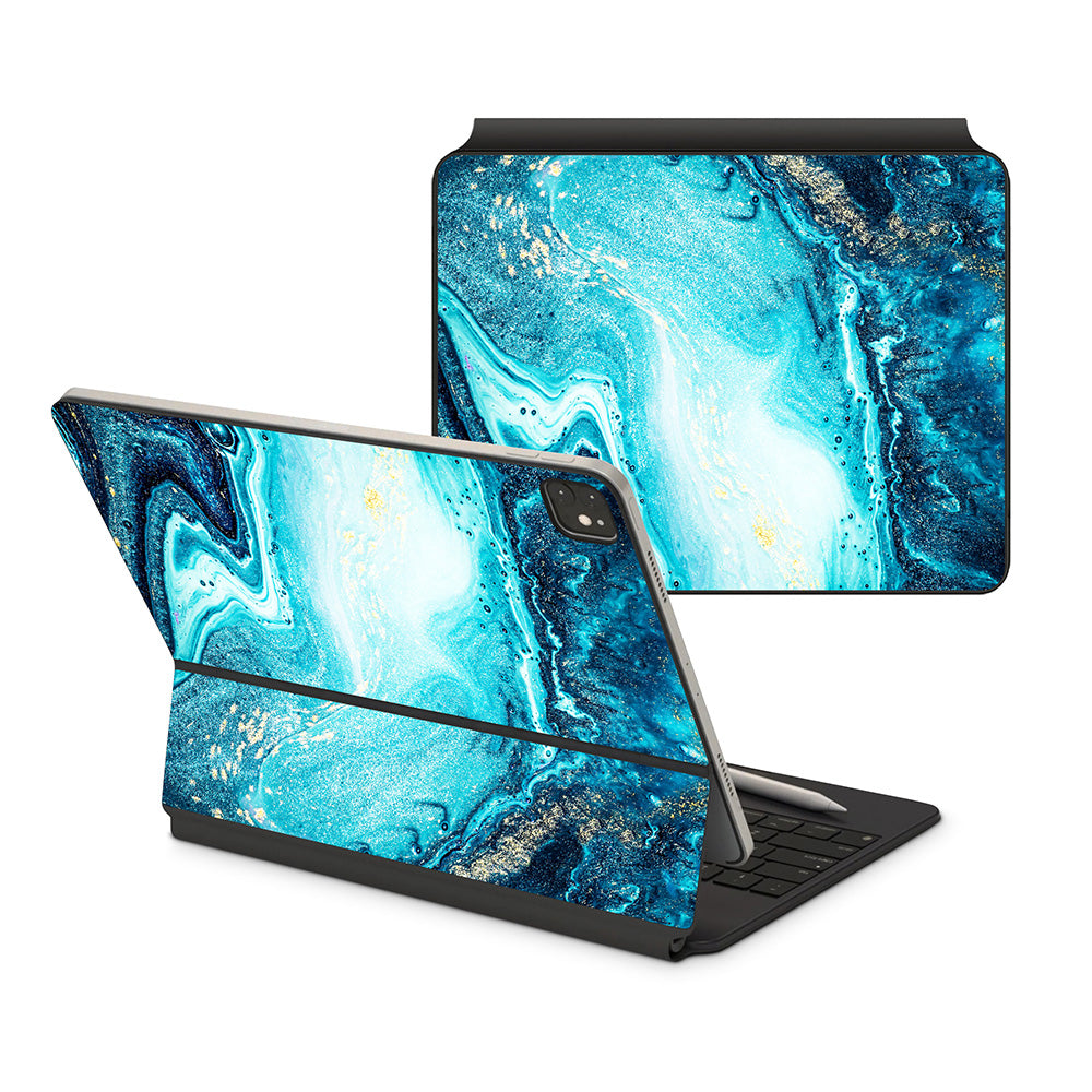 Blue River Marble iPad Magic Keyboard Skin