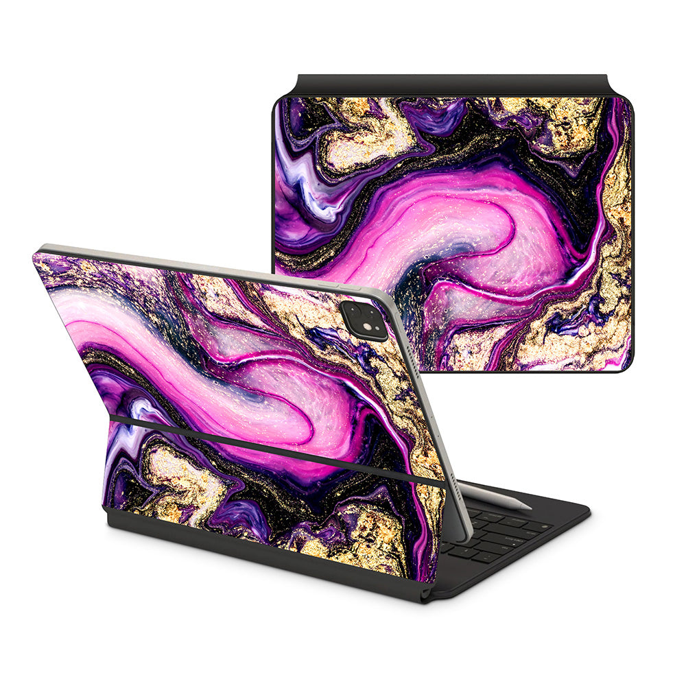 Bright Marble iPad Magic Keyboard Skin