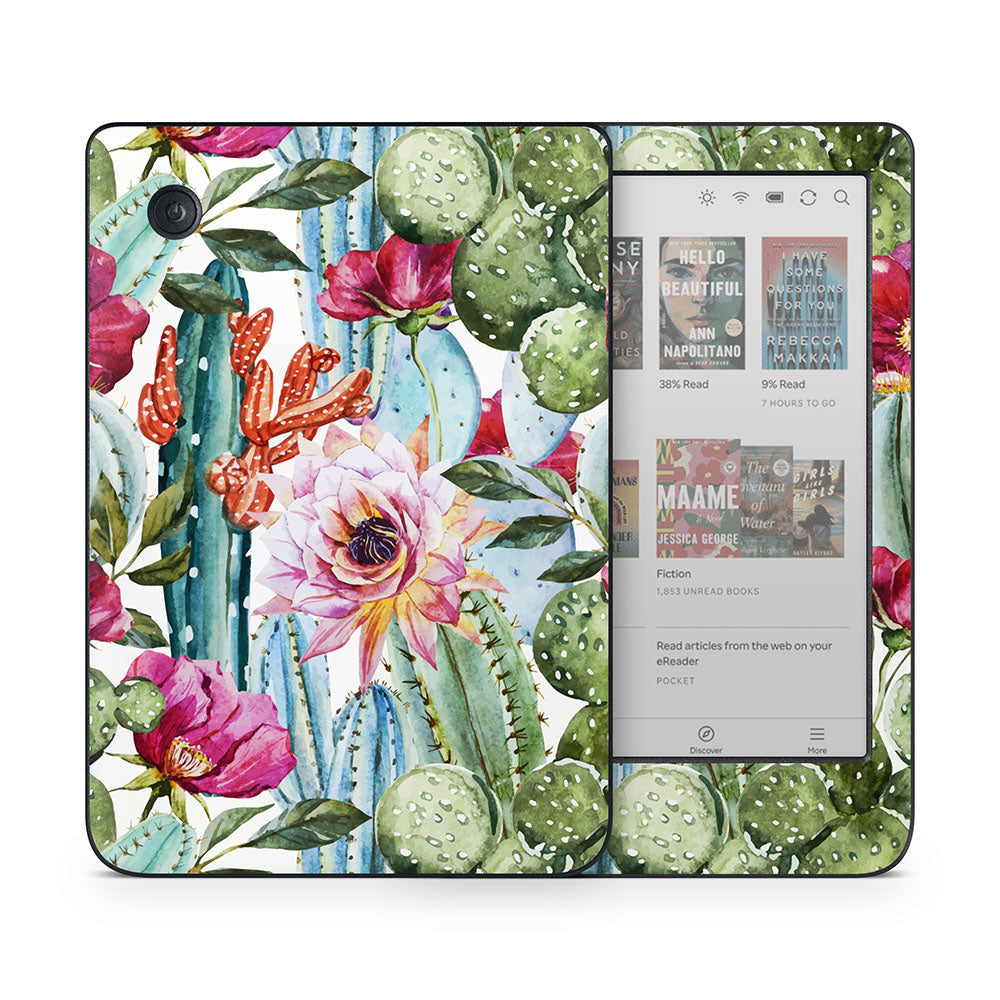 Cactus Flower Kobo Clara Skin