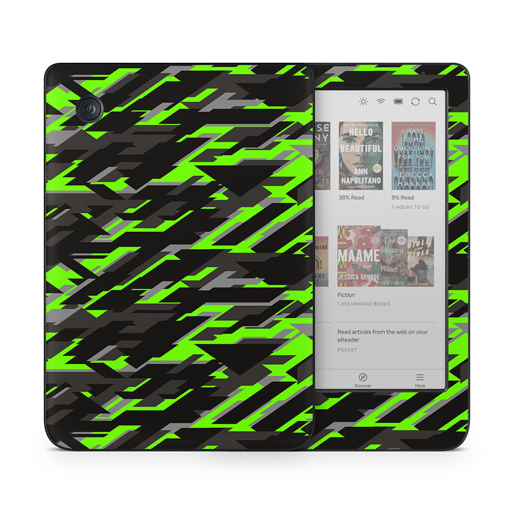 Green Geometric Camo Kobo Clara Skin