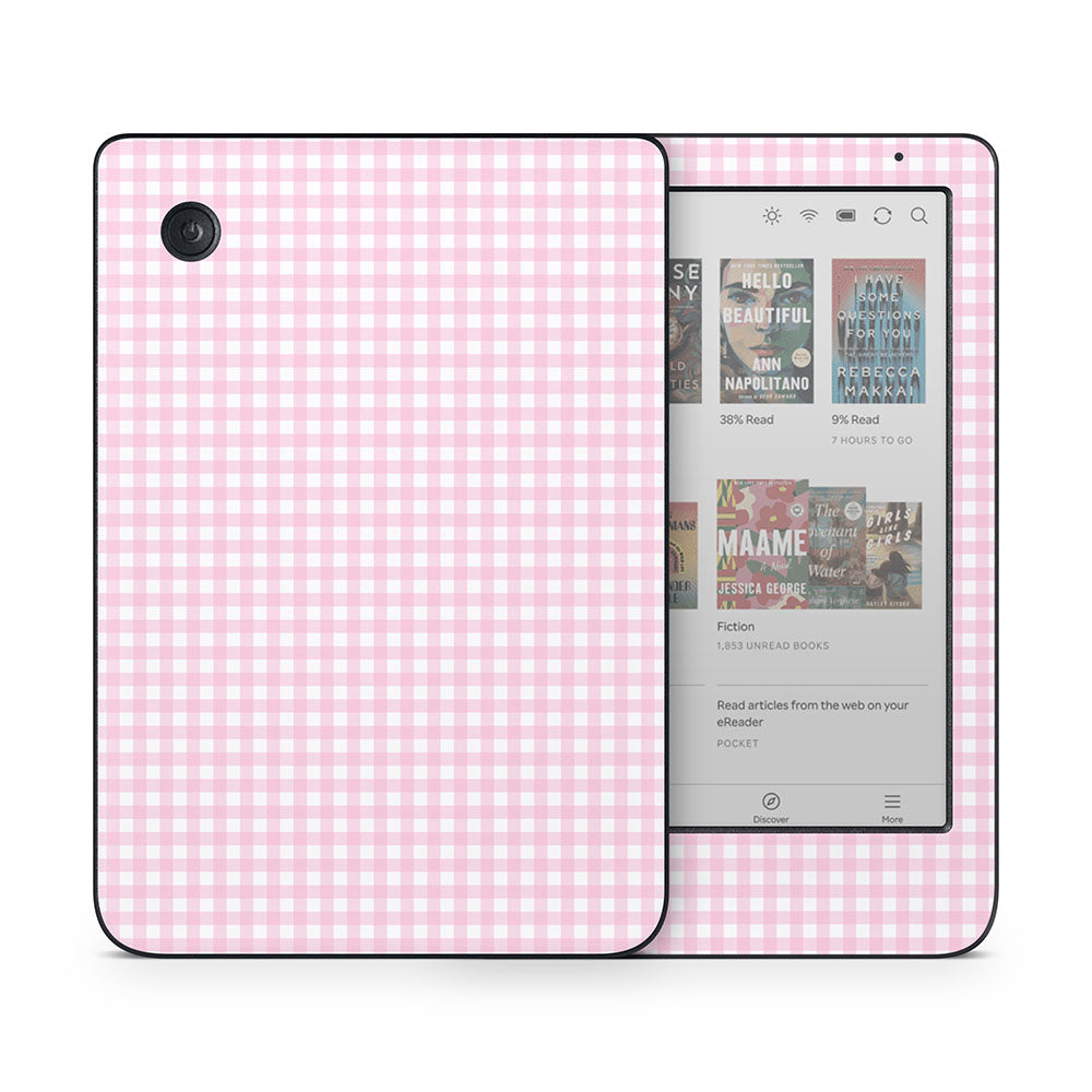 Pink Gingham Kobo Clara Skin