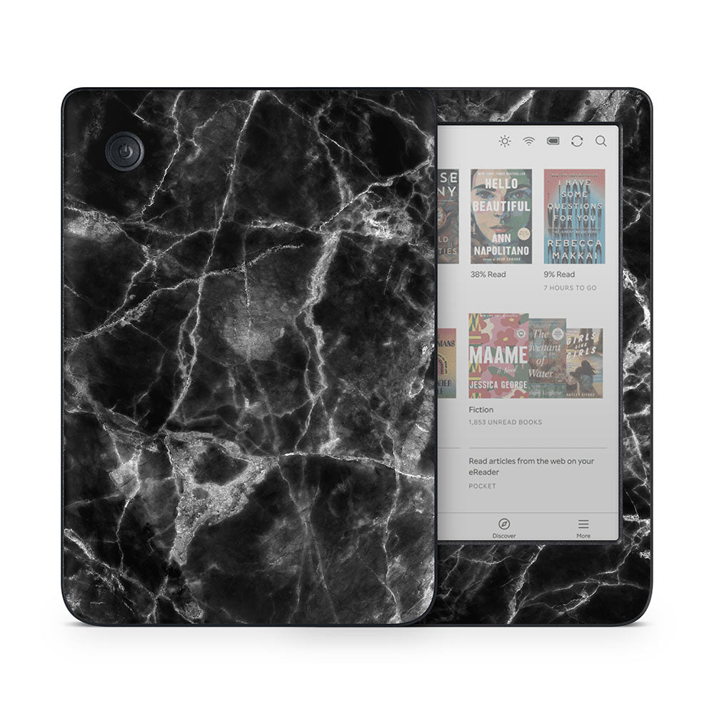 Classic Black Marble Kobo Clara Skin