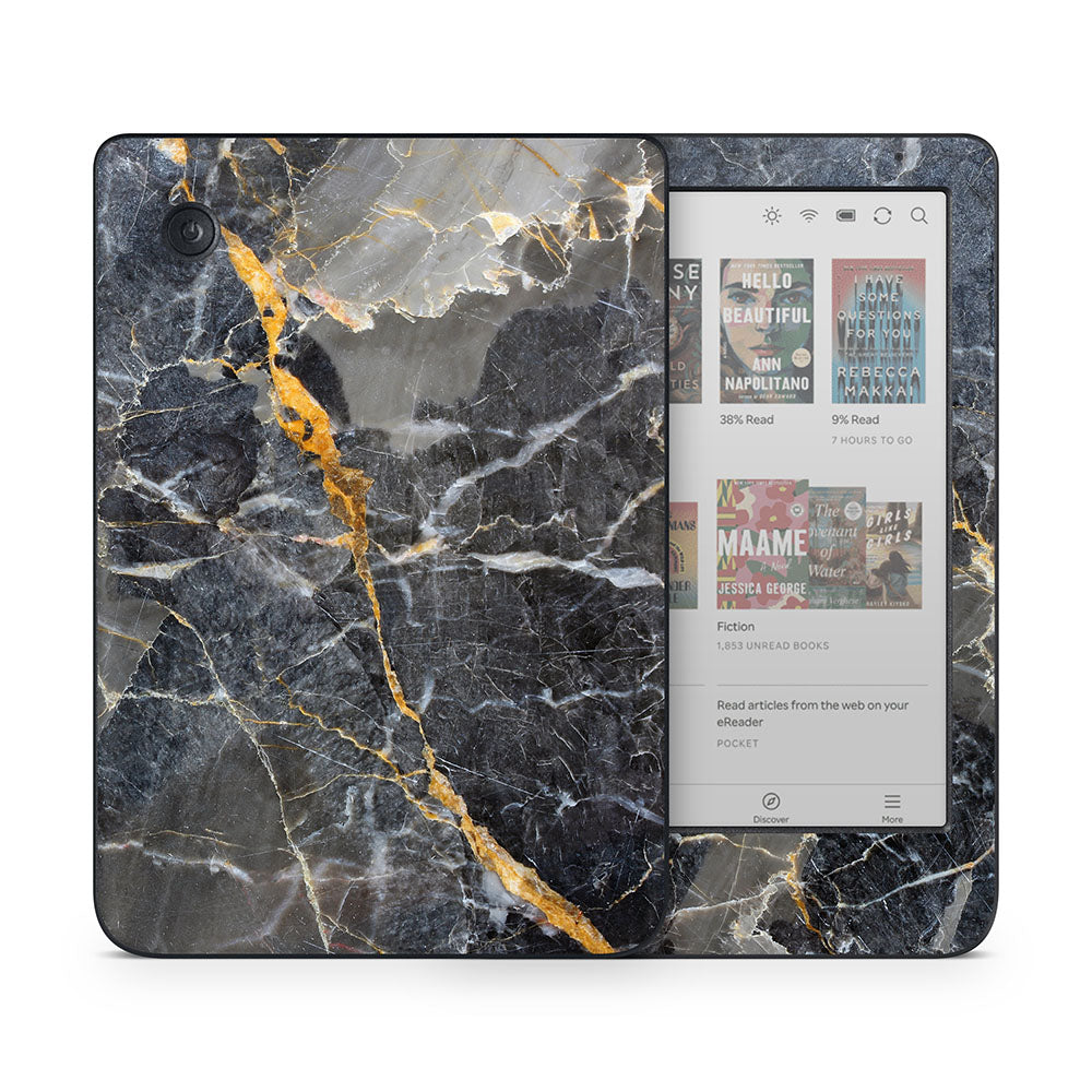 Slate Gold Marble Kobo Clara Skin