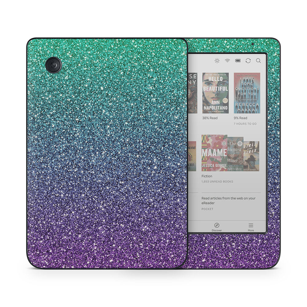 Ombre Green to Purple Kobo Clara Skin