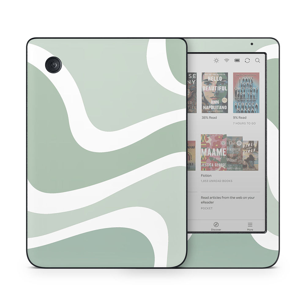 Sage Abstract Kobo Clara Skin