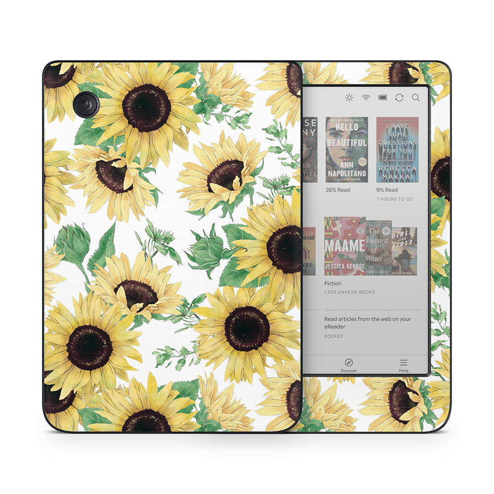 Watercolour Sunflower Kobo Clara Skin