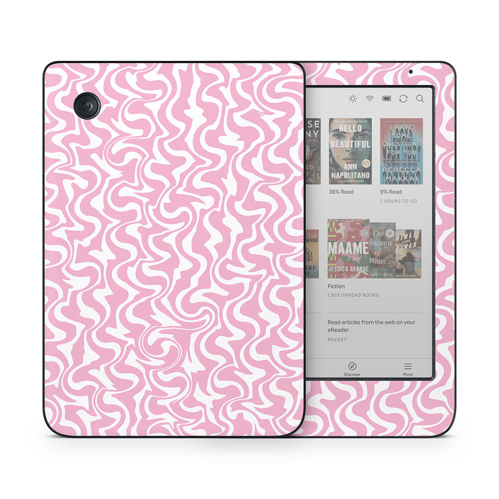 Wobbly Pink Kobo Clara Skin