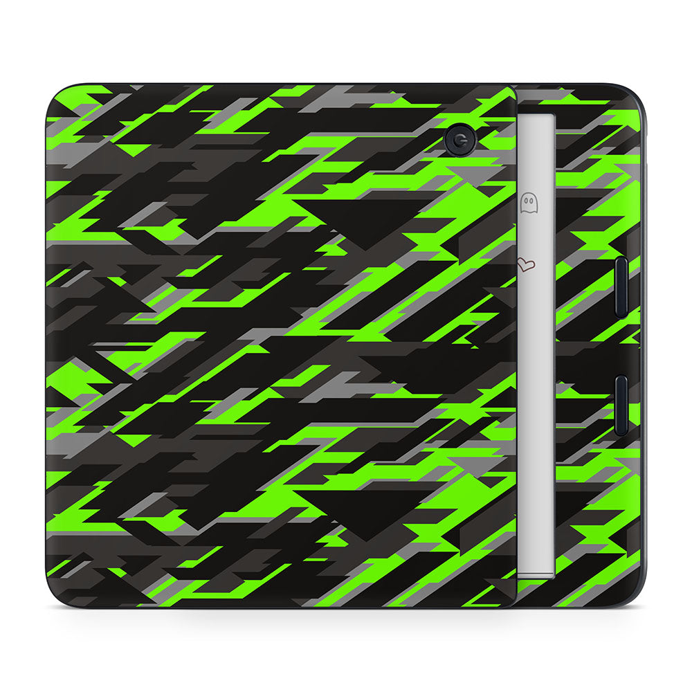 Green Geometric Camo Kobo Libra Skin