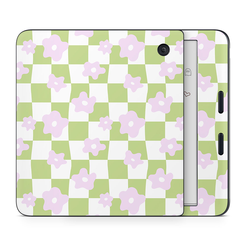 Floral Check Kobo Libra Skin