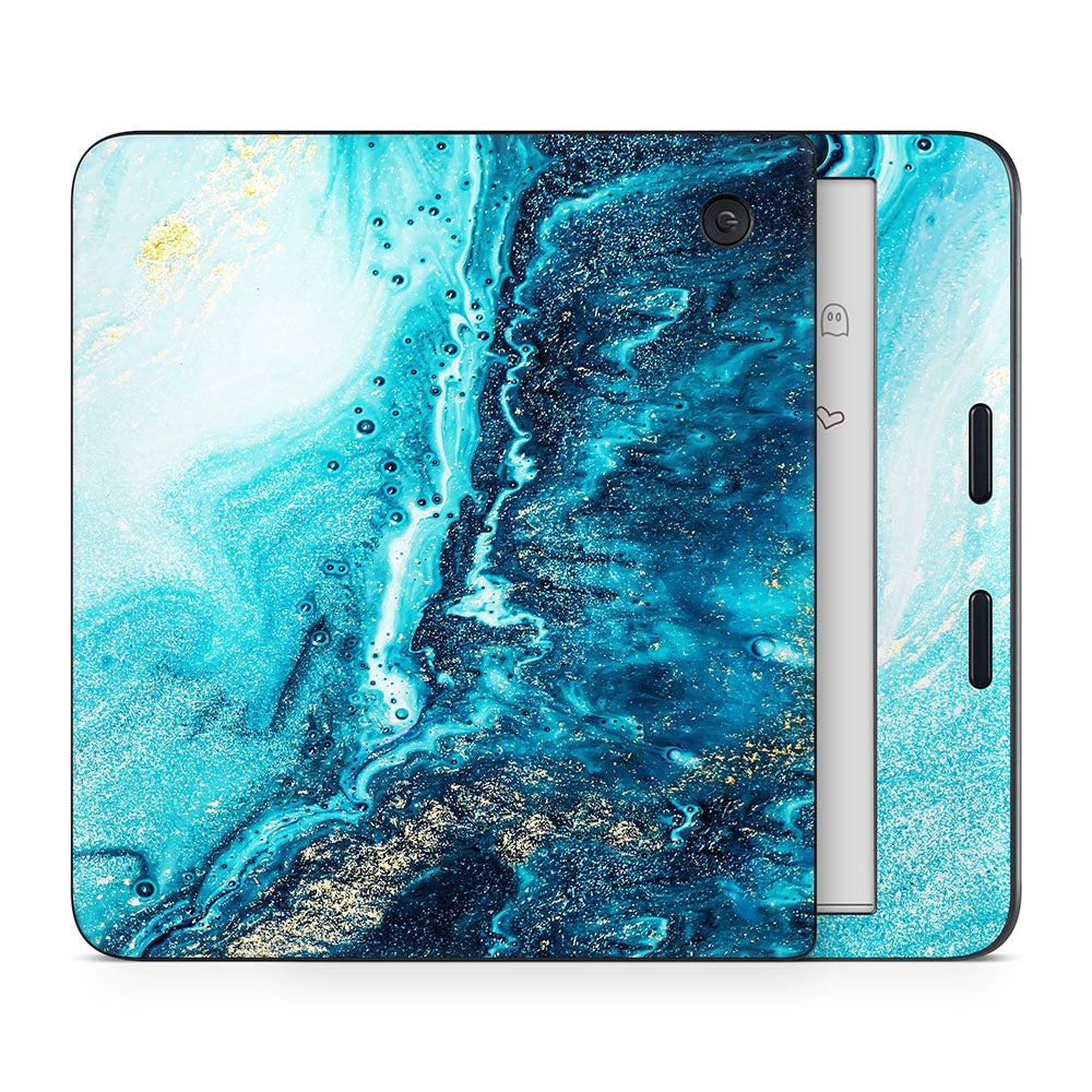 Blue River Marble Kobo Libra Skin