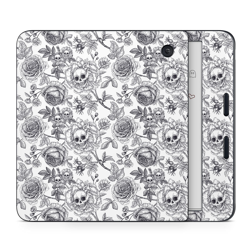 BW Skull &amp; Roses Kobo Libra Skin