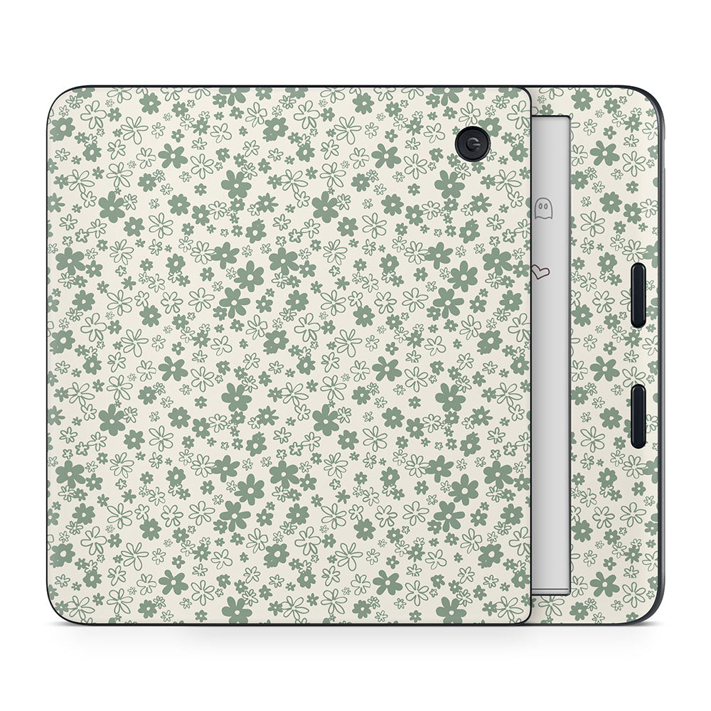 Sage Floral Kobo Libra Skin