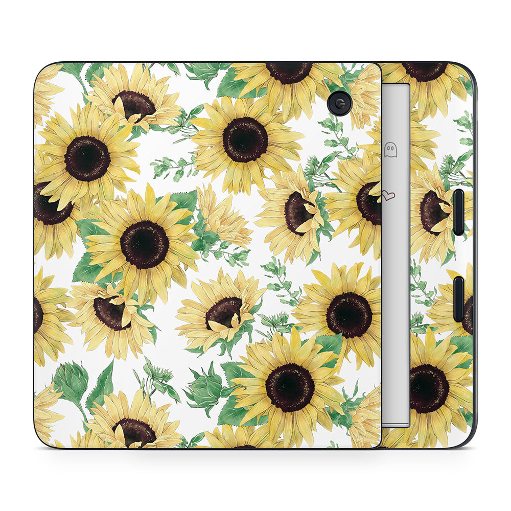 Watercolour Sunflower Kobo Libra Skin