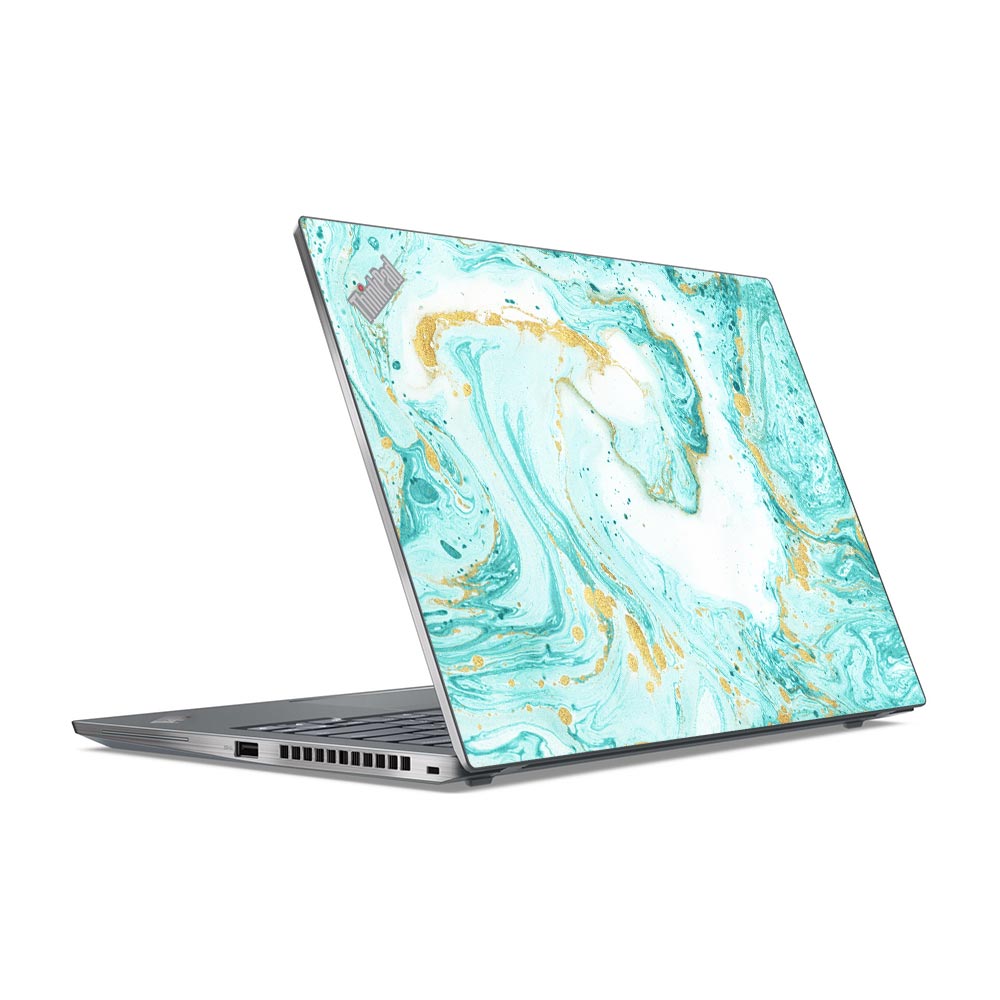 Ocean Marble Swirl Lenovo ThinkPad P Series Skin