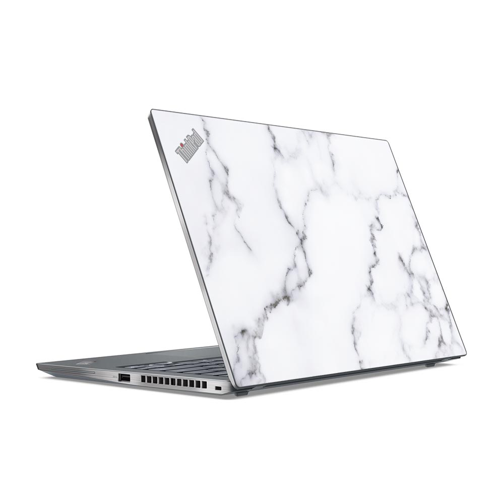 White Marble V Lenovo ThinkPad P Series Skin