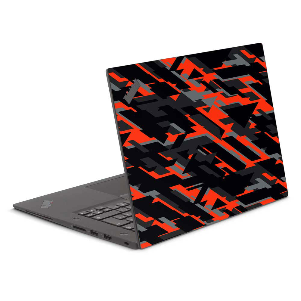 Red Geometric Camo ThinkPad X1 Extreme Skin