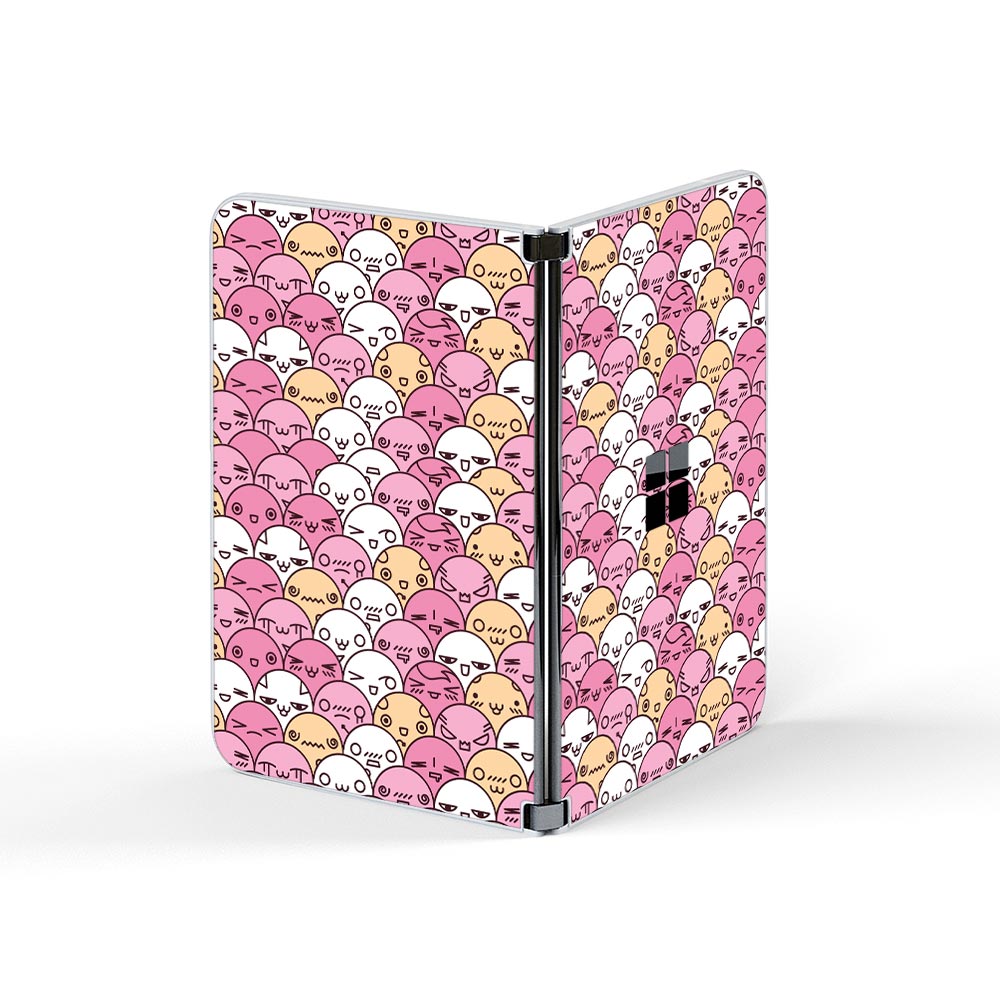 Kawaii  Crowd Microsoft Surface Duo Skins