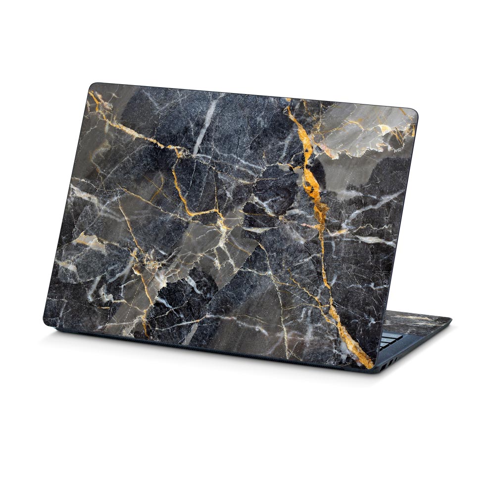 Slate Gold Marble Surface Laptop 15 Skin