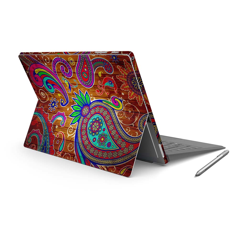 Paisley Wood Surface Pro Skin