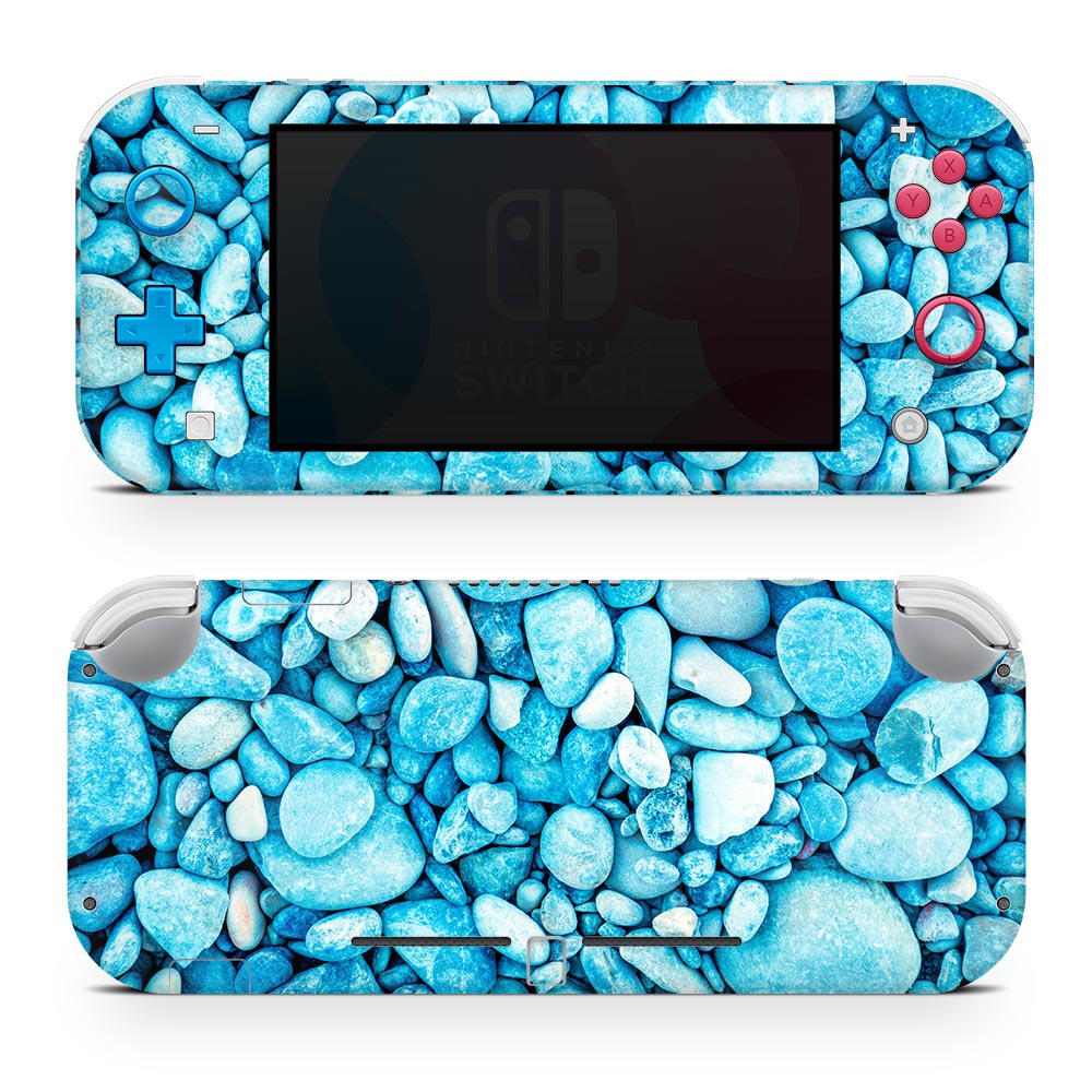 Blue Pebbles Nintendo Switch Lite Skin