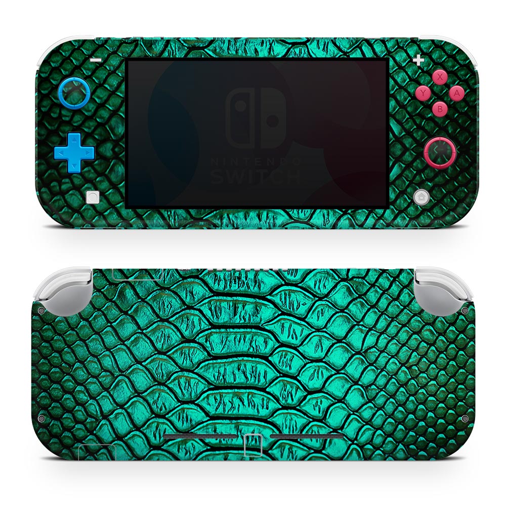 Jungle Green Snakeskin Nintendo Switch Lite Skin