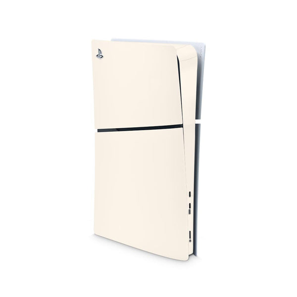 PS5 Slim Console Skin - Cream | SkinWraps Australia