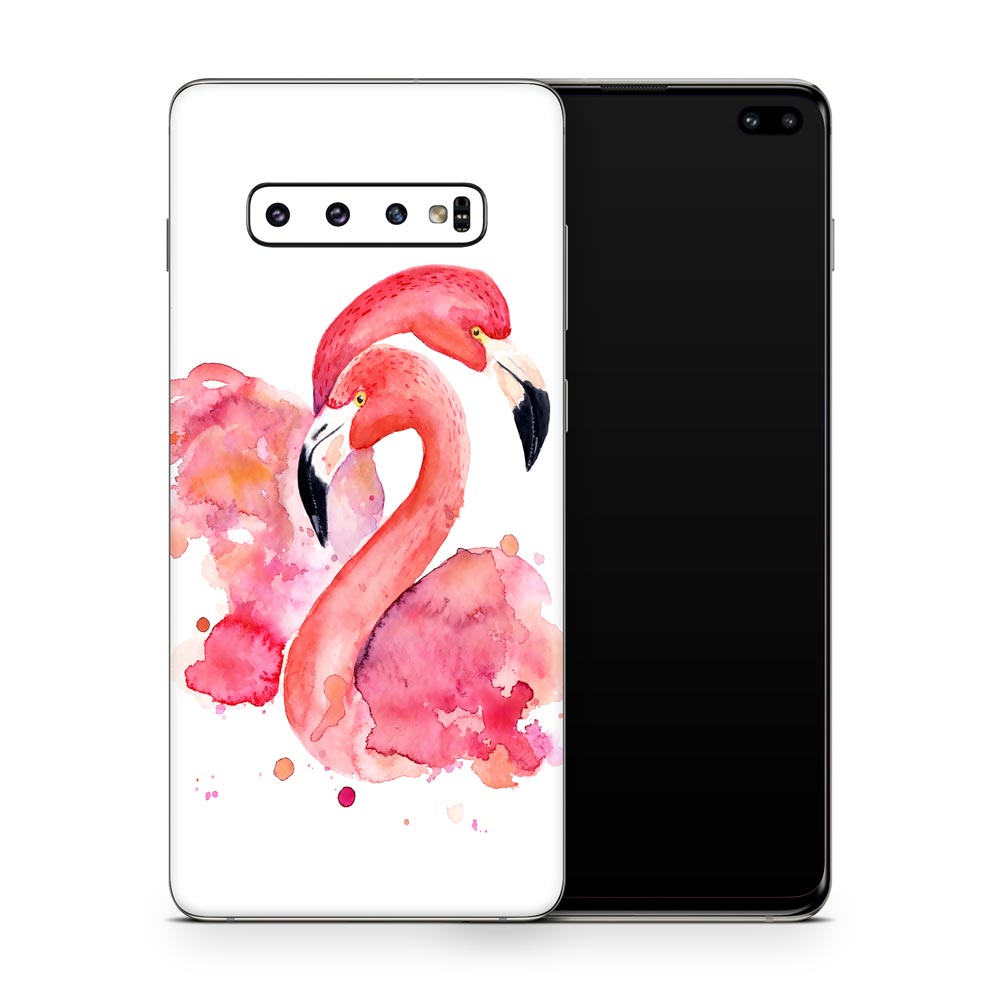 Flamingo Love Galaxy S10 Skin