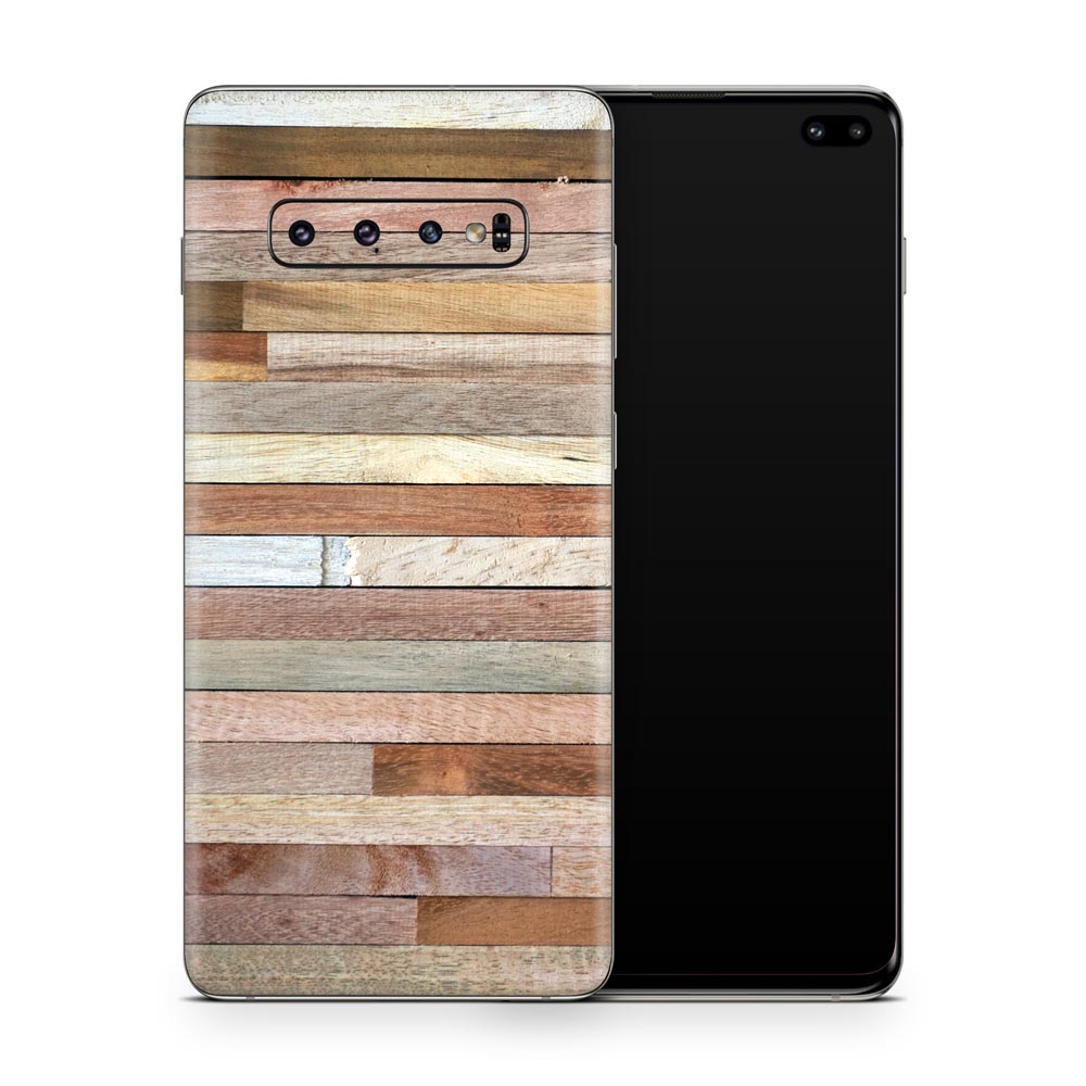 Eclectic Wood Galaxy S10 Skin