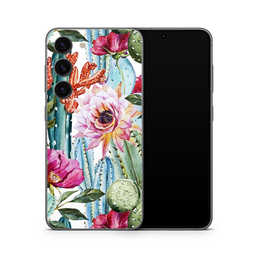 Cactus Flower Galaxy S23 Skin