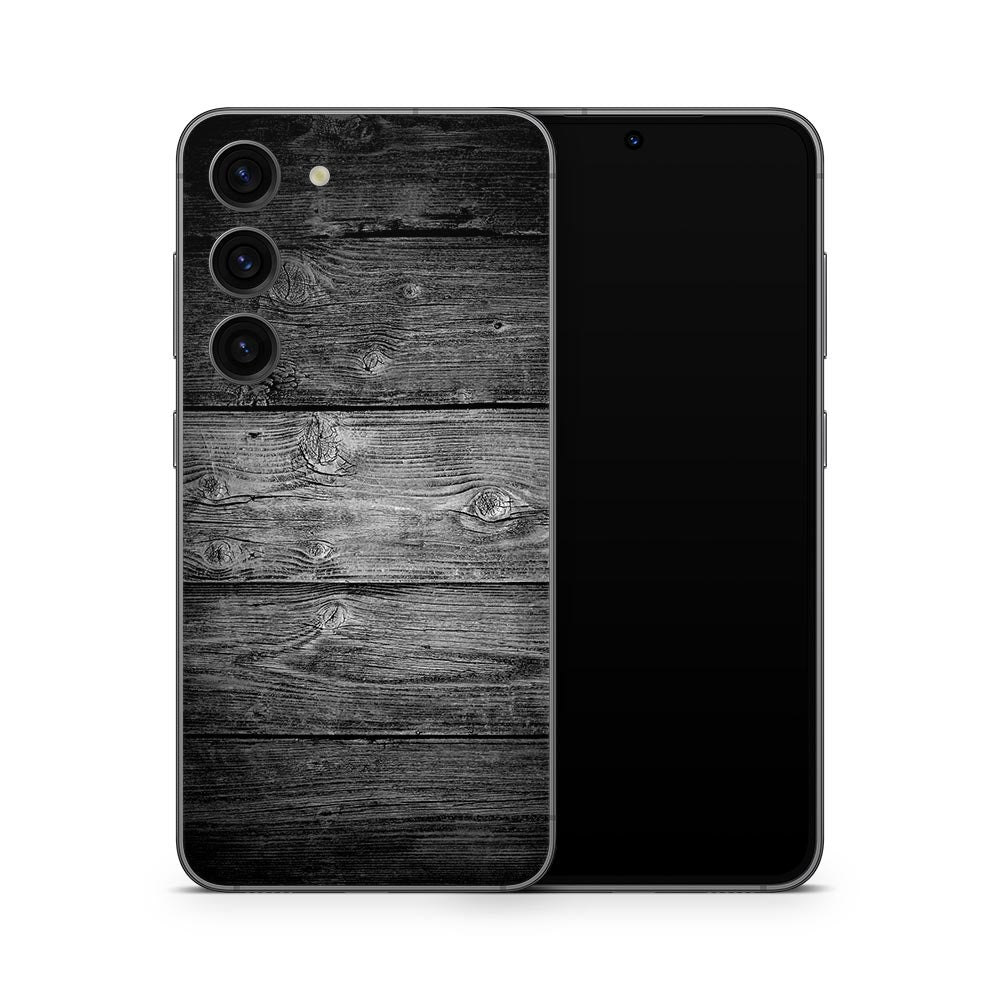 Black Timber V2 Galaxy S23 Skin