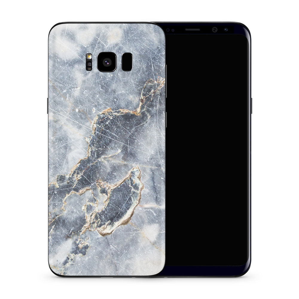 Grey Gold Marble Galaxy S8 Skin