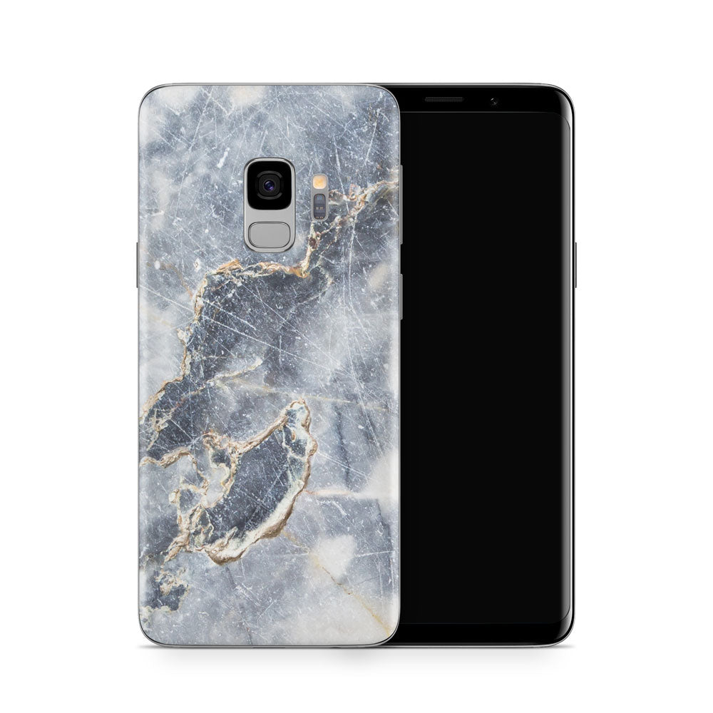 Grey Gold Marble Galaxy S9 Skin